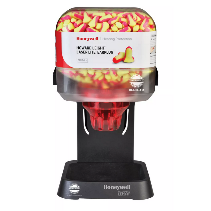 Honeywell Howard Leight HL400-AM Antimicrobial Protected Earplug Dispenser HW HL400-AM