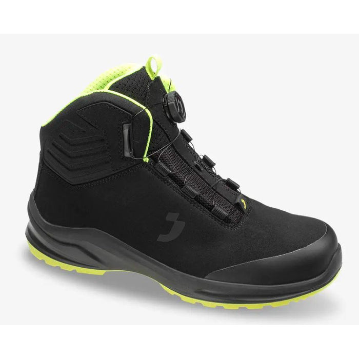 Safety Jogger MODULOS S3S Mid SC SR ESD CI FO Metal-free, Black Vegan Safety Sneakers