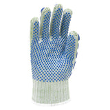 AL-Gard Anti-Impact, Anti-Vibration & Anti- Slip Ambidextrous Cotton/Polyester Glove with Double-Sided Latex Pads/Dots
