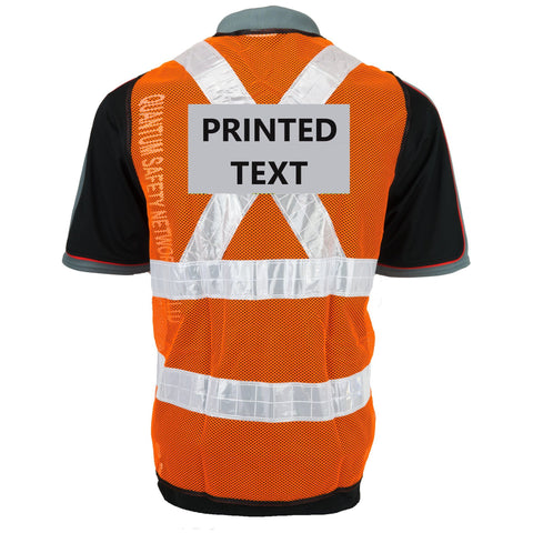 Orex High Visibility Vest (Orange) With Printing