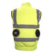 Al-Gard CVY Hi-Vis Yellow Safety Vest Polyester Cotton Class 2, Fitted W Fans (Sold W/O powerbank) - Safety Solutions Singapore