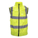 Al-Gard CVY Hi-Vis Yellow Safety Vest Polyester Cotton Class 2, Fitted W Fans (Sold W/O powerbank) - Safety Solutions Singapore