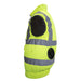 Al-Gard CVY Hi-Vis Yellow Safety Vest Polyester Cotton Class 2, Fitted W Fans (Sold W/O powerbank) - Safety Solutions Singapore