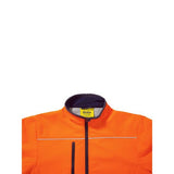 Bisley Taped Hi Vis Waterproof Soft Shell Jacket Orange / Navy BJ6059T_TT02