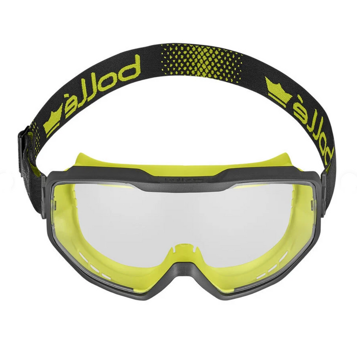 Bolle SPECTRUM GOGGLE PC Clear Platinum Top Bottom Sealed - Safety Solutions Singapore