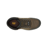 Caterpillar Outline Steel Toe Men's Leather Work Boot, Black / Brown / Dark Gull Grey