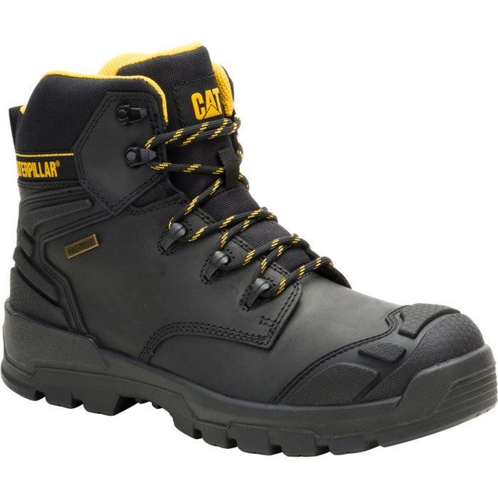 Caterpillar P91815 Striver XL Waterproof Steel Toe Boots, ASTM F2413-24, Black, Size US