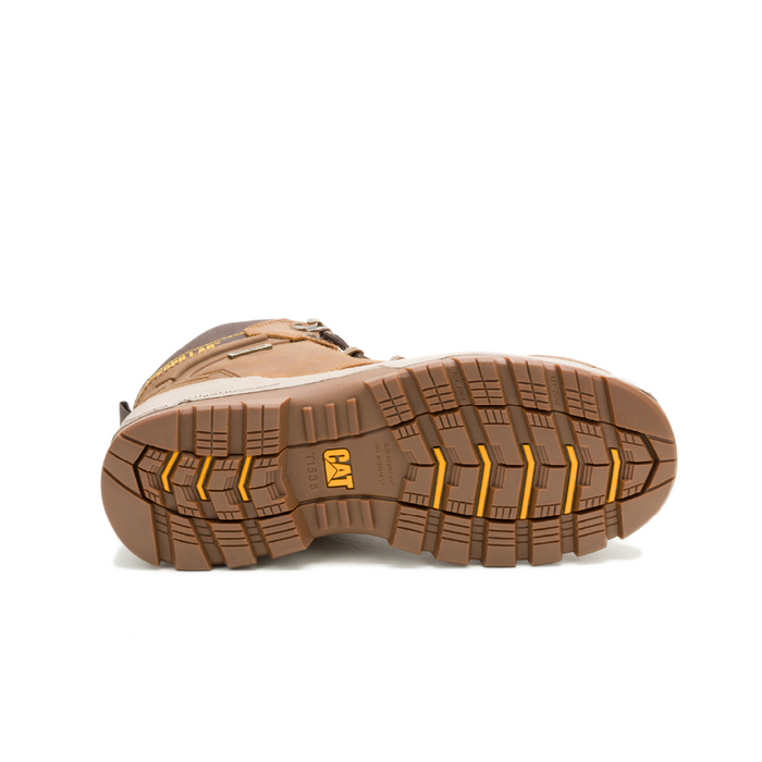 Caterpillar P91816 Striver XL Waterproof Steel Toe Boots, ASTM F2413-24, Pyramid Brown