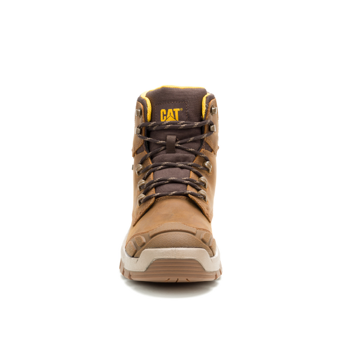 Caterpillar P91816 Striver XL Waterproof Steel Toe Boots, ASTM F2413-24, Pyramid Brown, Size US