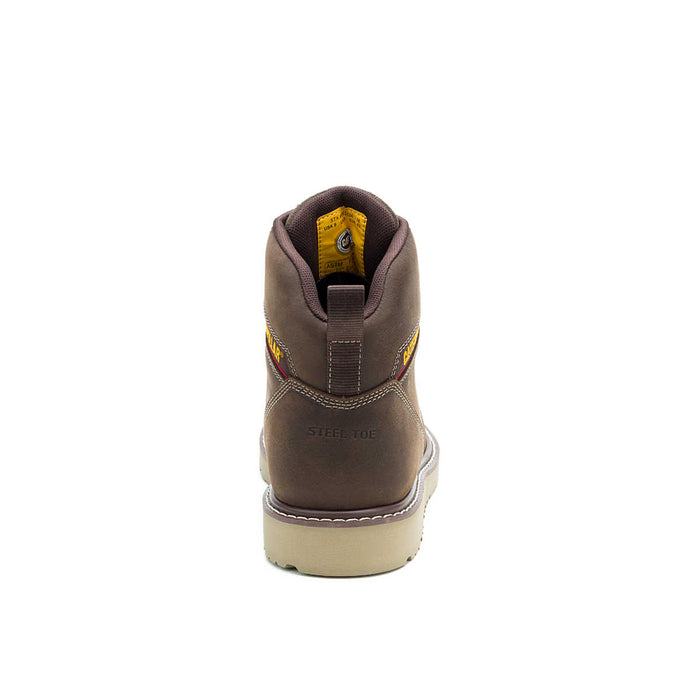 Caterpillar P91834 Reclaimer Wedge Steel Toe Waterproof Leather Boots, ASTM, Colour: Coffee Bean - Safety Solutions Singapore