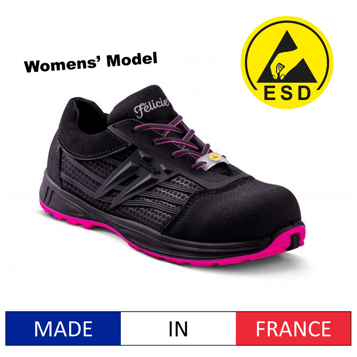 Gaston Mille ERIS ERBN3 S3 SRA ESD Ladies Super Lightweight Safety Sh Safety Solutions Singapore