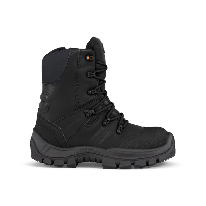 Gaston Mille MONO/U3 Master Black S3L HI CI HRO MetalFree 9" Rigger Safety Boots w/ Side Zip