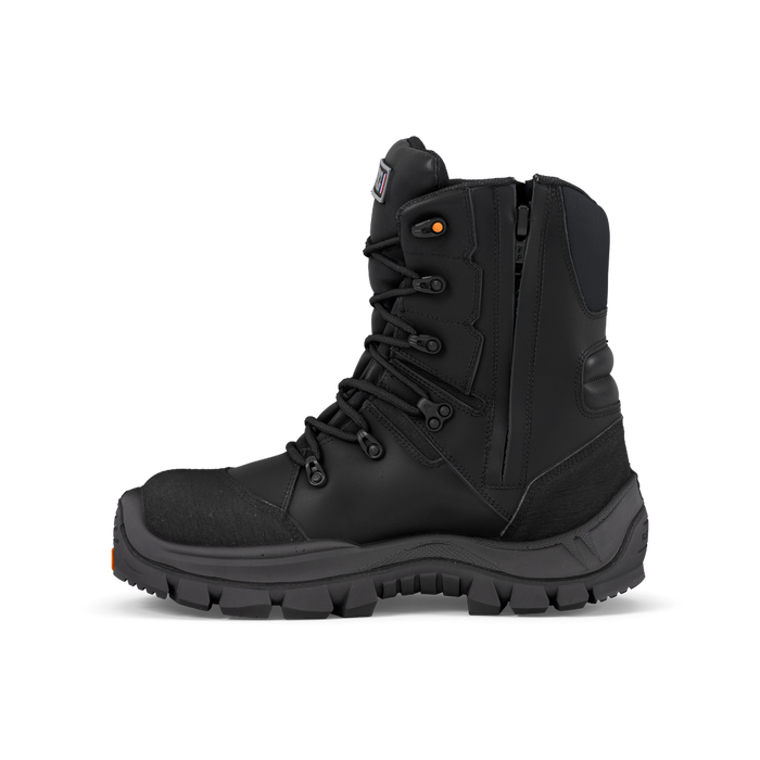 Gaston Mille MONO/U3 Master Black S3L HI CI HRO MetalFree 9" Rigger Safety Boots w/ Side Zip