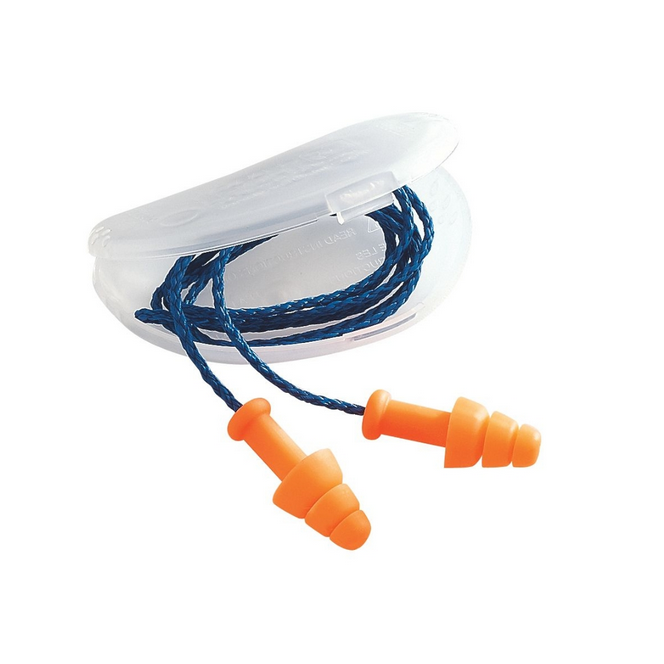 Honeywell Howard Leight SmartFit Reusable Orange Foam Corded Earplugs SMF-30