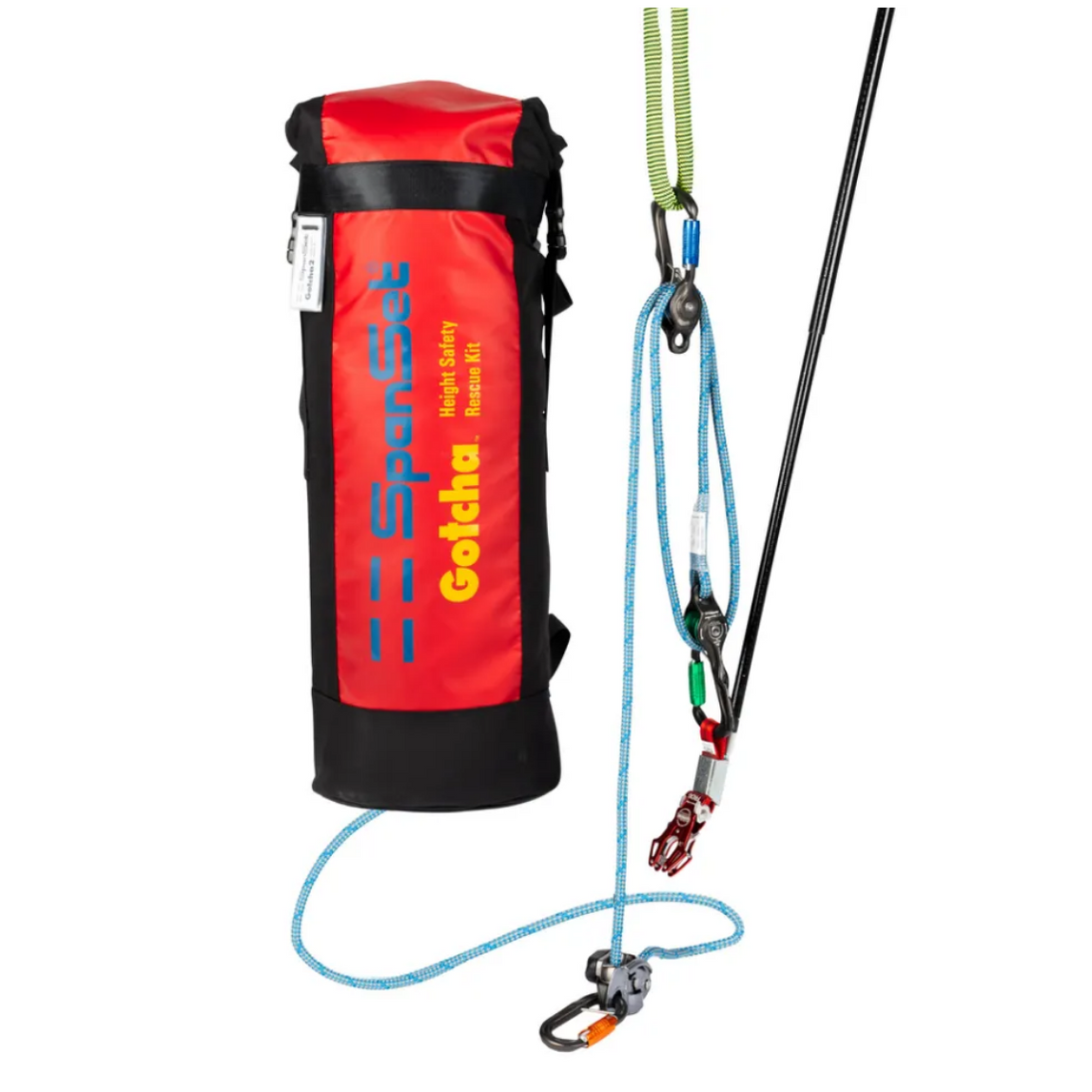 P+P GOTCHA 2 90293MK2/50 Spanset Rescue Kit 50M C/W 50M Kernmantle Rop ...