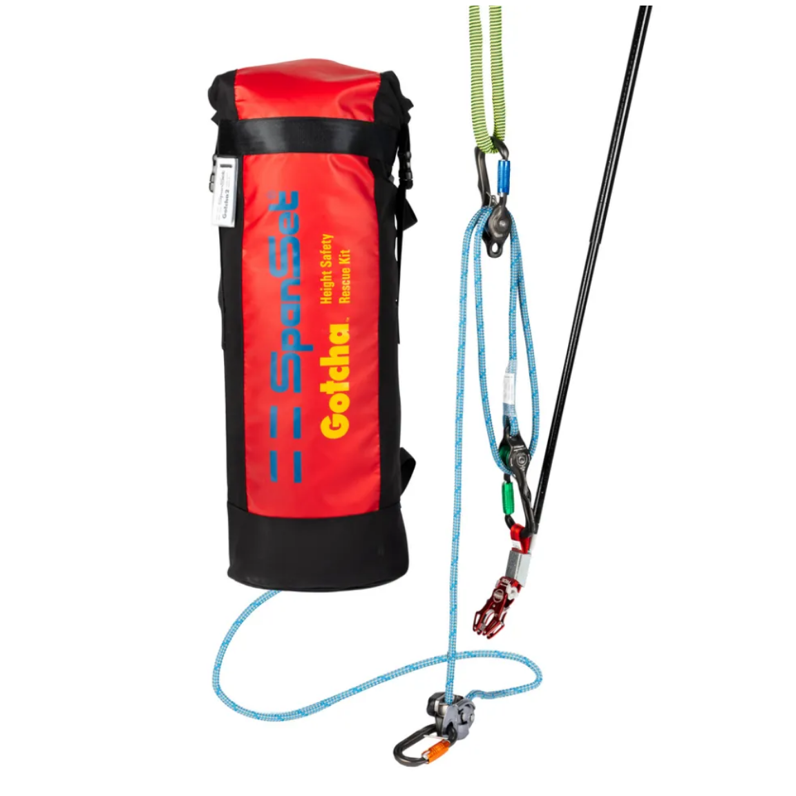 P+P GOTCHA 2 90293MK2/50 Spanset Rescue Kit 50M C/W 50M Kernmantle Rop ...