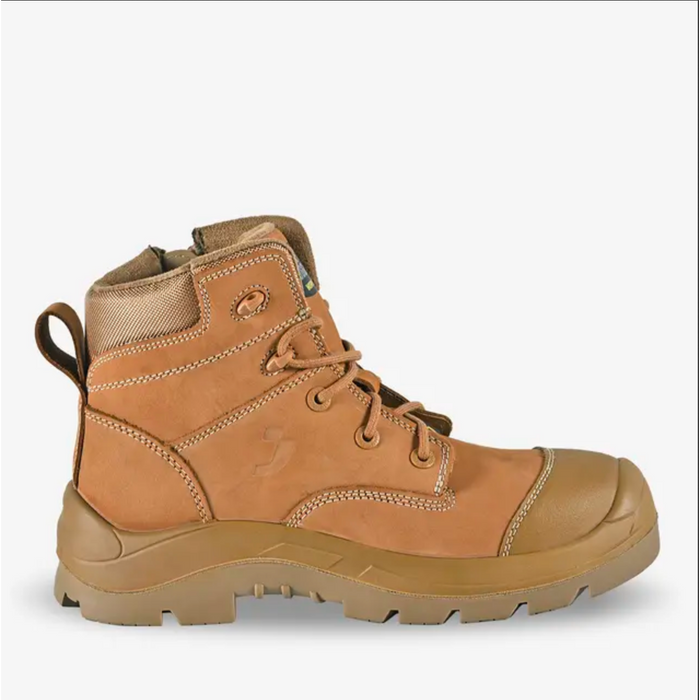 Safety Jogger ALTAR Camel Composite Toe ESD Safety Shoes w/ Side Zip