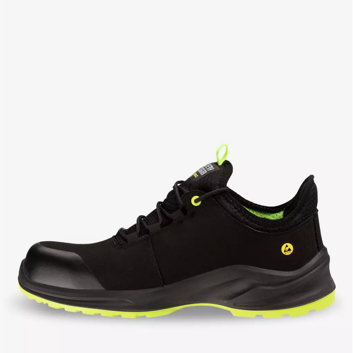 Safety Jogger MODULOS S3S Low SC SR ESD CI FO Metal-free, Black Vegan Safety Sneakers