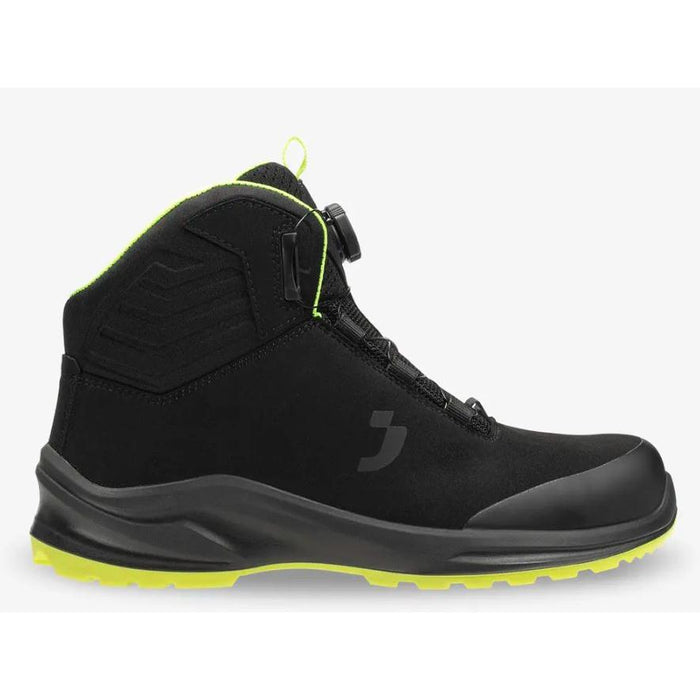 Safety Jogger MODULOS S3S Mid SC SR ESD CI FO Metal-free, Black Vegan Safety Sneakers