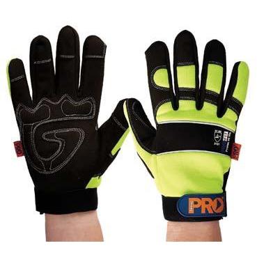 (20% off) PRO PTY ProFit Full Finger High Visibility Gloves (EN388)