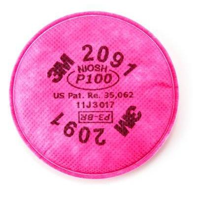 3M 2091 P100 Particulate Filter (For 6000/7000 Series Respirators)