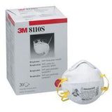 3M 8110S N95 Disposable Particulate Respirator (Mask) - Suitable for Smaller Faces