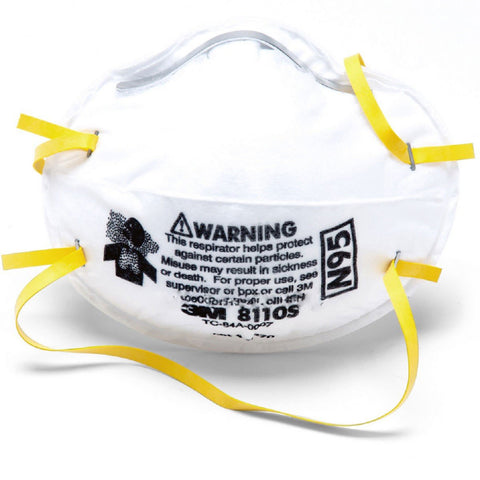 3M 8110S N95 Disposable Particulate Respirator (Mask) - Suitable for Smaller Faces