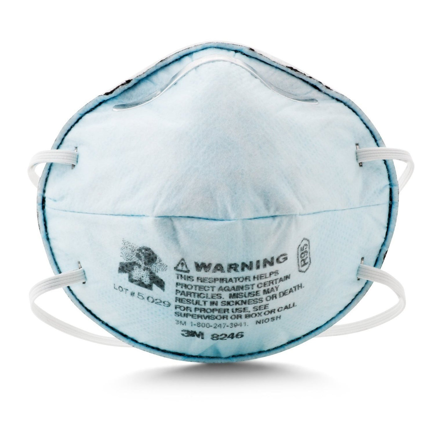 3M 8246 R95 Disposable Particulate Respirator (Mask) with Acid Gas Rel ...