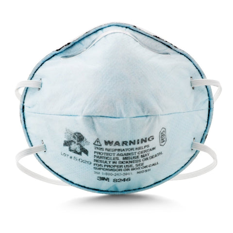 3M 8246 R95 Disposable Particulate Respirator (Mask) with Acid Gas Relief