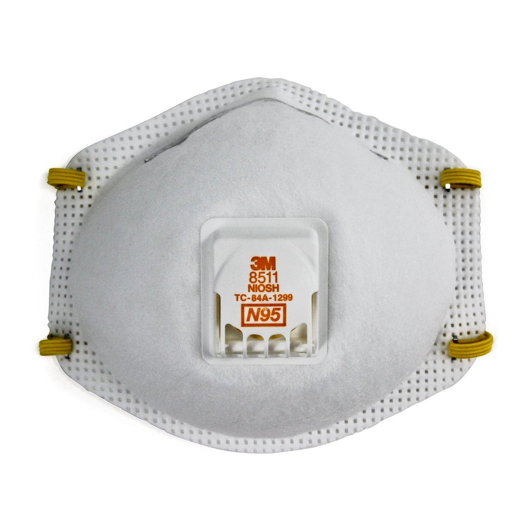 3M 8511 N95 Disposable Valved Respirator (Mask)