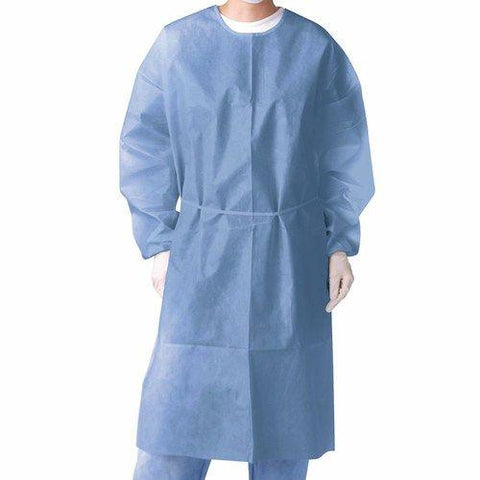 AAMI Lvl 2 Blue Disposable Isolation Gown