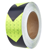 AL-Gard ALG-HRT-ABG Honeycomb Reflective Adhesive Tape, 2" x 25m (Green / Black Arrows)