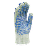 AL-Gard Anti-Impact, Anti-Vibration & Anti- Slip Ambidextrous Cotton/Polyester Glove with Double-Sided Latex Pads/Dots