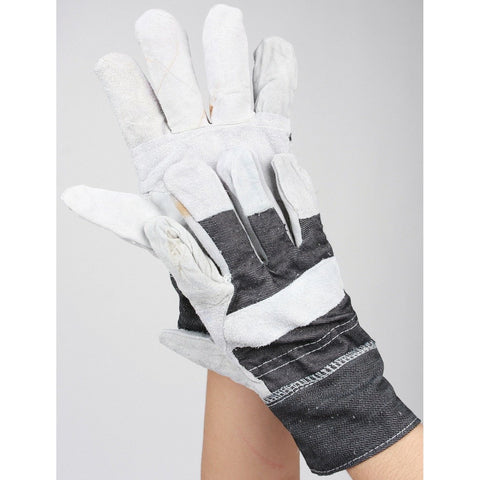 AL-Gard Semi Leather Denim Cuff Working Gloves