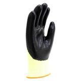 AL-Gard VisCut Nitrile Coated HPPE Based Hi Vis Gloves with Heat and Cut Resistance