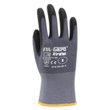 AL-Gard XtraFlex Ultra Lightweight Nylon & Spandex Gloves with Nitrile Foam & Dotted Grip
