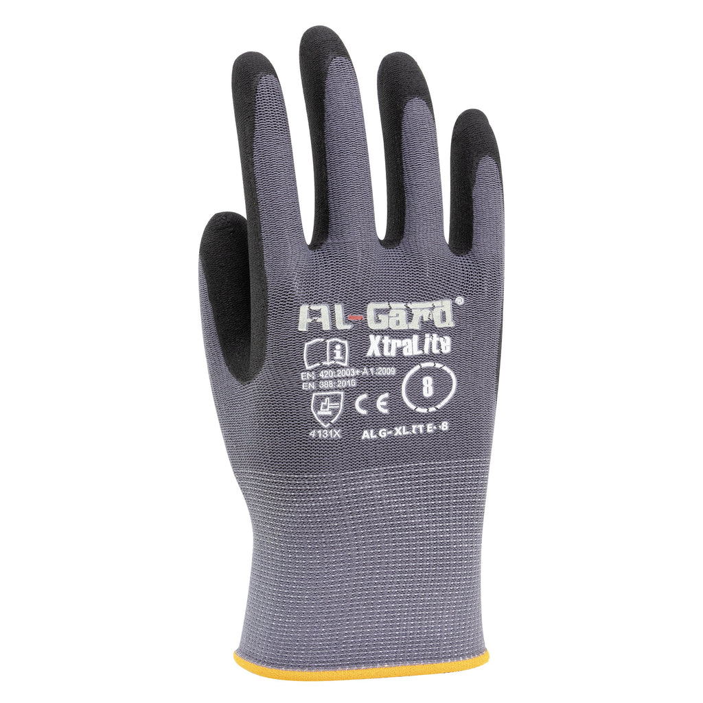 AL-Gard XtraLite Ultra Lightweight Nitrile Foam Coated Nylon & Spandex Gloves