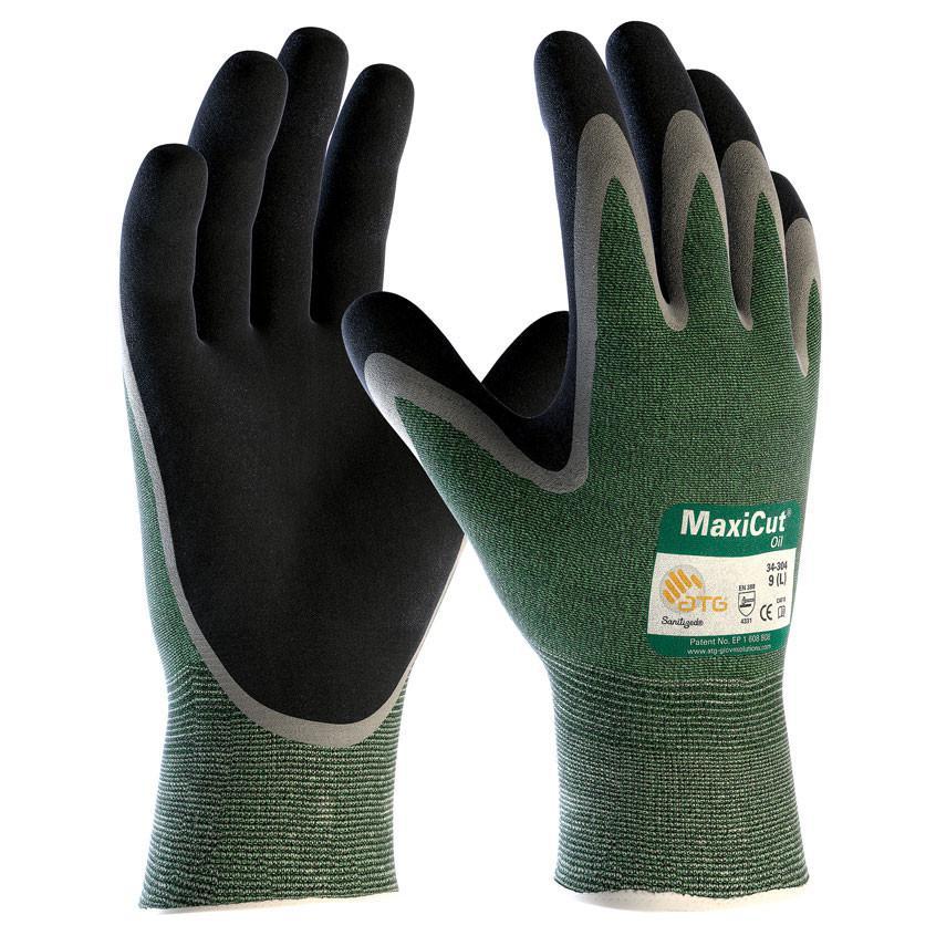 ATG 34-304 MaxiCut® Oil Nitrile Palm Coated Gloves (EN388)