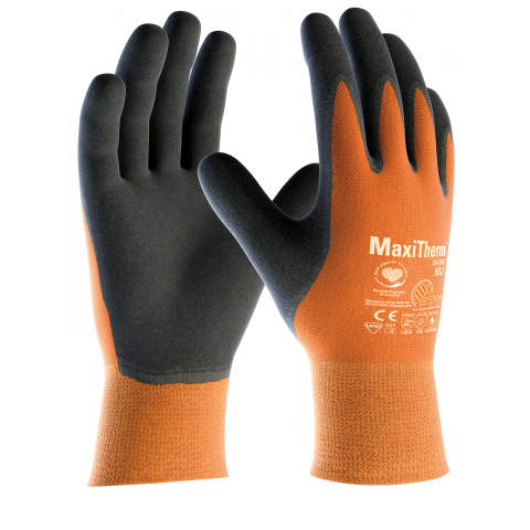ATG MaxiTherm Palm Coated Natural Latex Knitwrist Gloves with Non-Slip Grip ATG-30-201