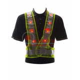 Al-Gard Adjustable High Visibility Jacket / Vest with LED Lights