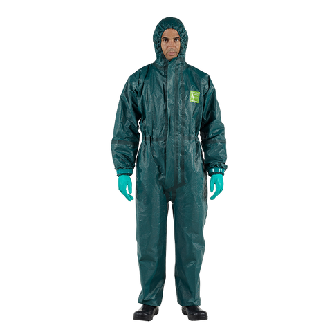 Ansell AlphaTec 4000-GR Coverall with Hood 111 (Large, XL)