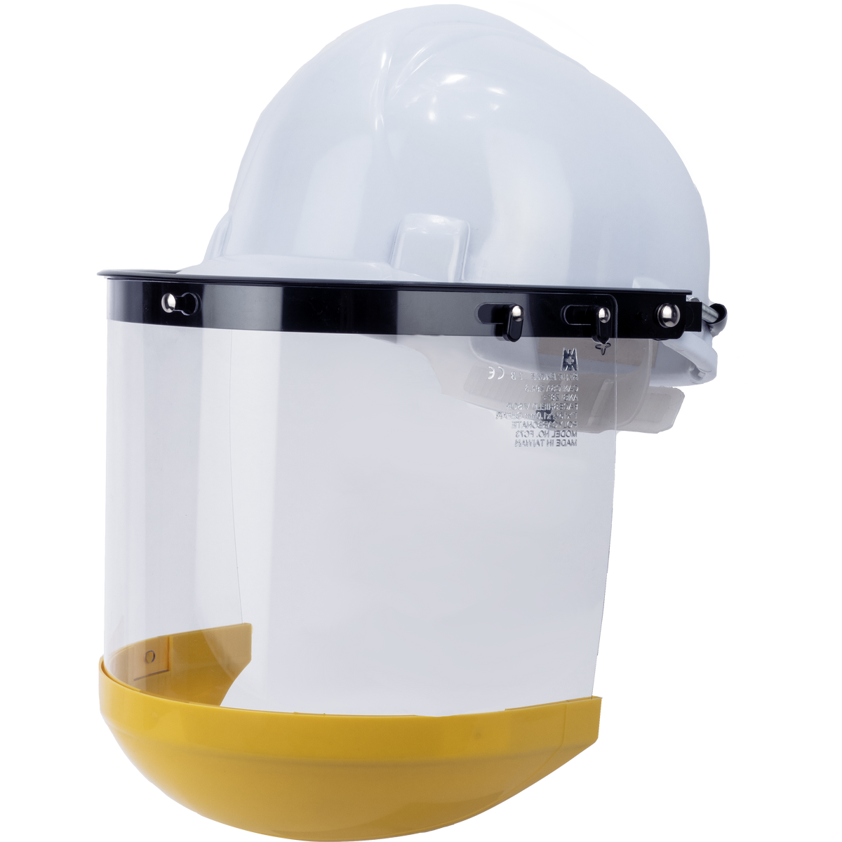 Blue Eagle Aluminum Face Shield Adapter For Hard Hats - Includes Free Polycarbonate Visor, Silver - View #7