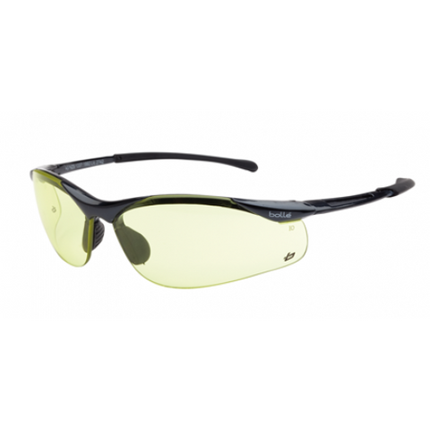 Bollé Safety Schutzbrille Contour Metal – Klare Gläser, Verstellbarer Nasensteg (1 Stück)