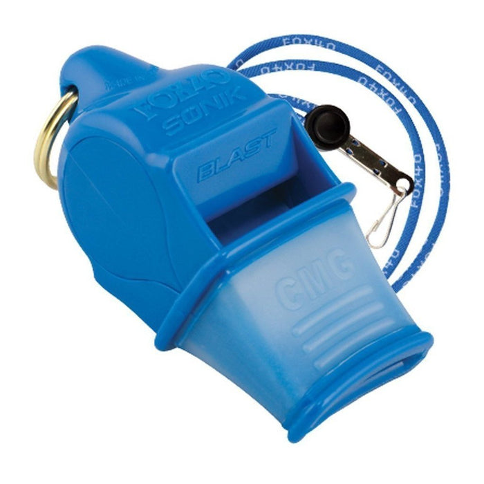 Fox 40 Classic CMG - Sifflet Arbitre Avec Coussin Grip Mouth - Son Puissant Sans Pois