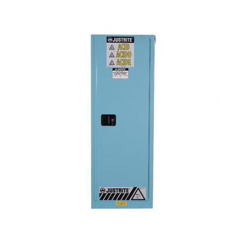 Justrite 892202 22 Gallon Slimline Sure-Grip EX Acid/Corrosives Safety Cabinet