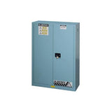 Justrite 894502 45 Gallon Sure-Grip® EX Corrosives/Acid Steel Safety Cabinet, Blue, Manual Close