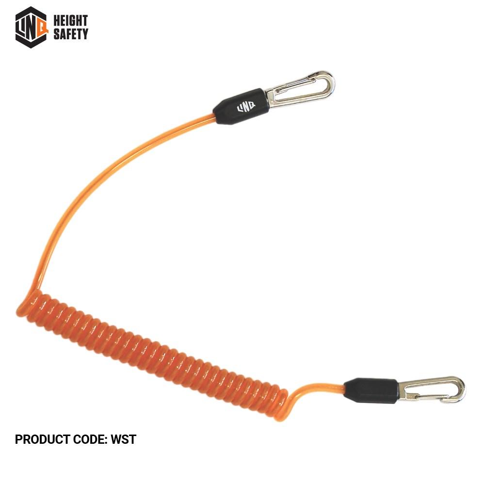 LINQ WST Coiled Lanyard From Wrist Strap To Tool Connection