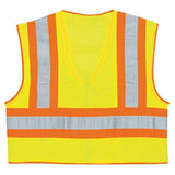 MCR Luminator WCCL2LFR Class 2 limited flammability Yellow Mesh High Visibility Vest