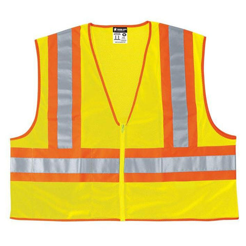 MCR Luminator WCCL2LFR Class 2 limited flammability Yellow Mesh High Visibility Vest