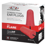 PIP Mega Flare NRR 32 dB Disposable Soft PU Foam Ear Plugs 267-HPF410C / 267-HPF410 (With or Without Cord)